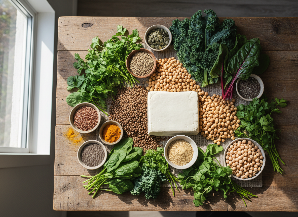 Assortment of plant-based whole ingredients