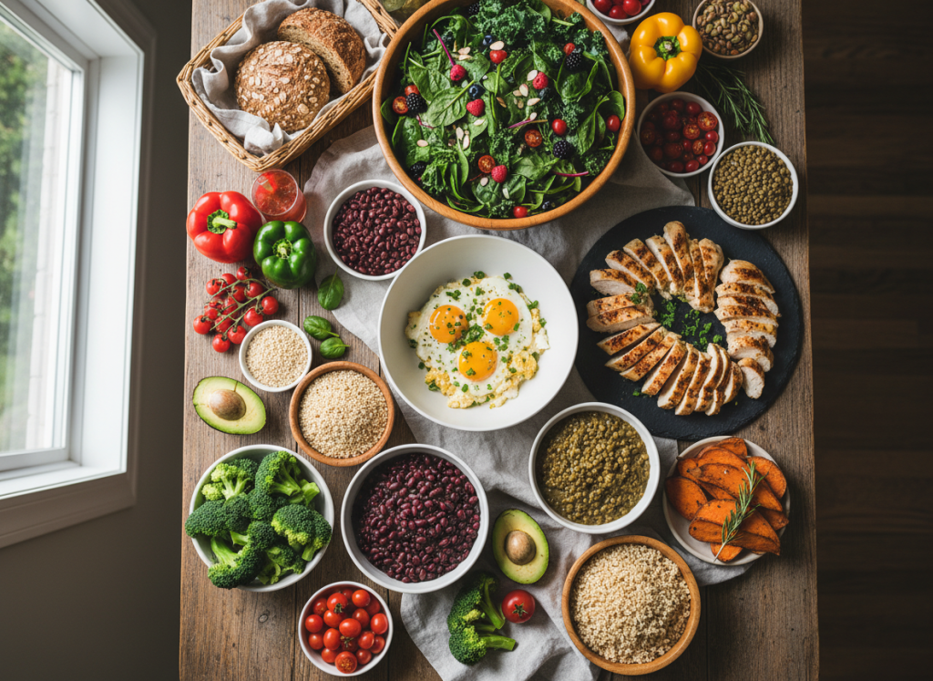 Spread of protein and fiber-rich foods